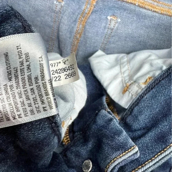 {AE American Eagle} "Curvy Hi-Rise Jegging" Skinny Stretch Denim Jeans - Picture 6 of 7